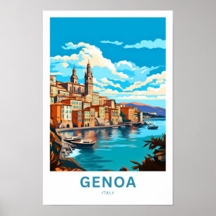 Affiche Gênes Italie Imprimer Voyage