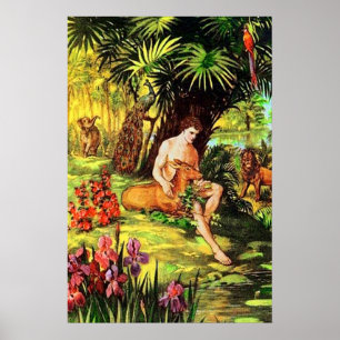 Affiche Genèse 2 Dieu fait le premier homme