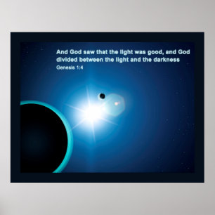 Affiche Genèse - Lumière Et Ténèbres