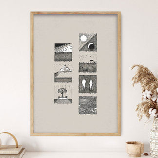 Affiche Genesis Art, Days of Creation, In the beginning, 