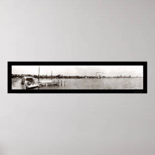 Affiche Genève NY Waterfront Photo 1909