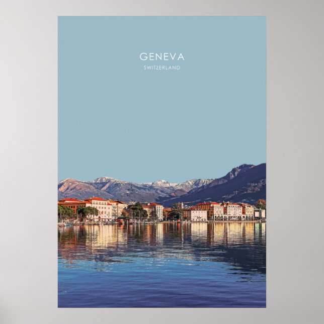 Affiche Genève, Suisse Travel Artwork (Devant)