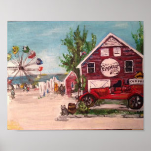 Affiche "Genève sur le lac, Ohio" par Willowcatdesigns