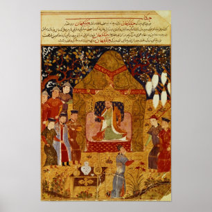 Affiche Genghis Khan dans sa tente par Al-Vacarme de