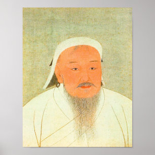 Affiche Genghis Khan Portrait
