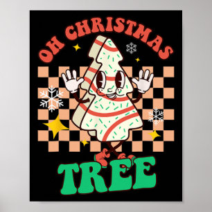 Affiche Génial Oh Sapin de Noël Gâteaux Debbie Becky Jen C