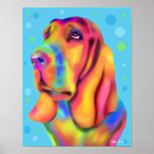 Affiche géniale de Basset Hound