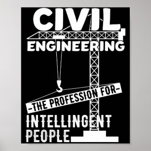 Affiche Génie Civil La profession pour l'intelligence