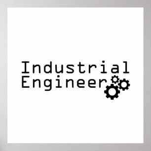 Affiche Génie Industriel Ingénieur Drôle
