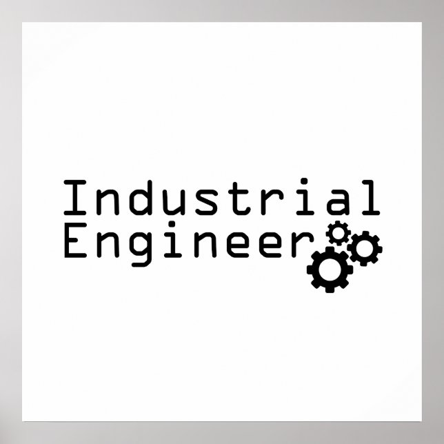 Affiche Génie Industriel Ingénieur Drôle (Devant)