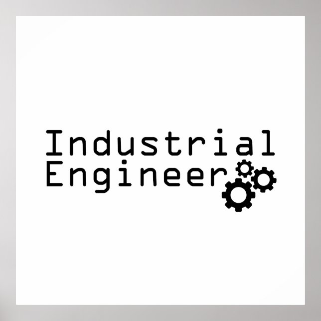 Affiche Génie Industriel Ingénieur Drôle (Devant)