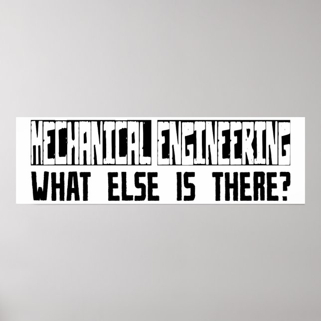Affiche Génie Mécanique Qu'Y A-T-Il D'Autre? (Devant)