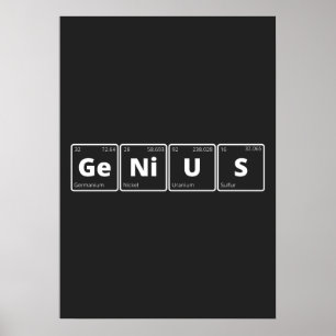 Affiche Genius - Periodic Table