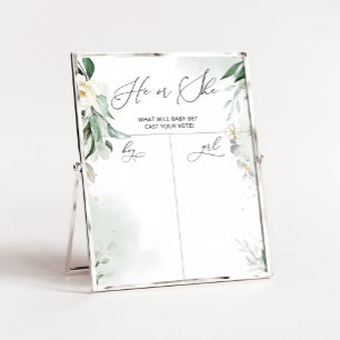 Affiche Genre de verdure révéler Organigramme garçon ou fi