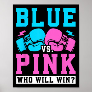 Affiche Genre Reveal Party Bleu Vs Rose Qui Gagnent La Box