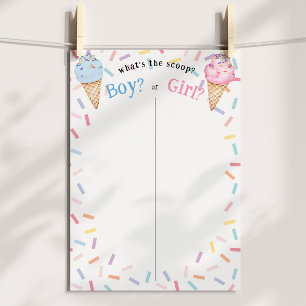 Affiche Genre Révéler la crème glacée Ce que votent les éc