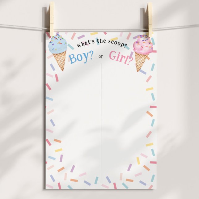 Affiche Genre Révéler la crème glacée Ce que votent les éc (Créateur téléchargé)