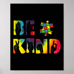 Affiche Genre Sensibilisation sur l'autisme de langage des