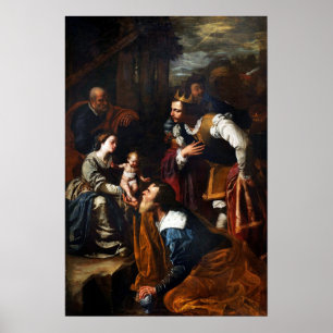 Affiche Gentileschi - Adoration des mages