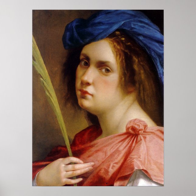 Affiche Gentileschi - Autoportrait (Devant)