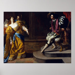 Affiche Gentileschi - Esther devant Assuérus 1635