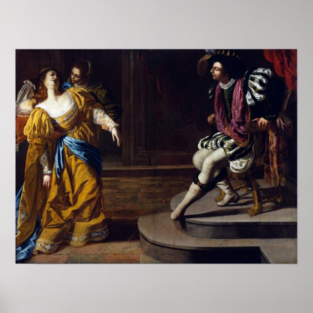 Affiche Gentileschi - Esther devant Assuérus 1635 (Devant)