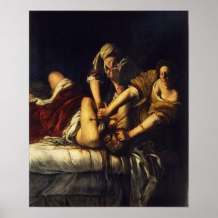 Affiche Gentileschi - Giuditta Decapita Oloferne