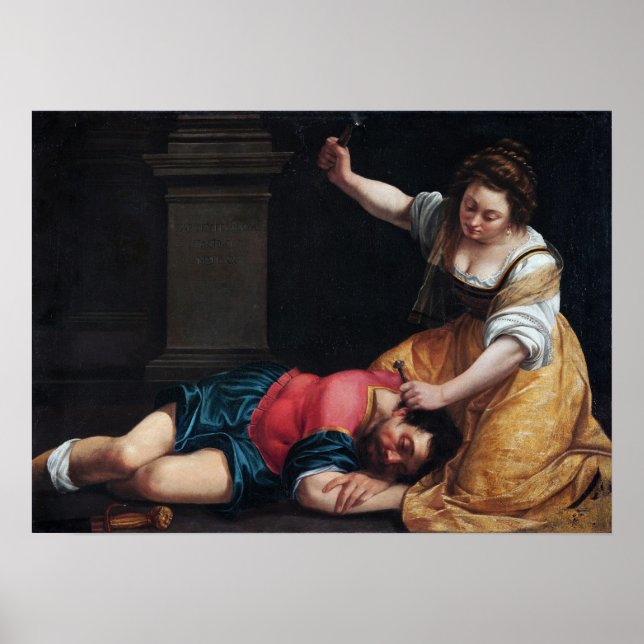 Affiche Gentileschi - Jael et Sisera (Devant)
