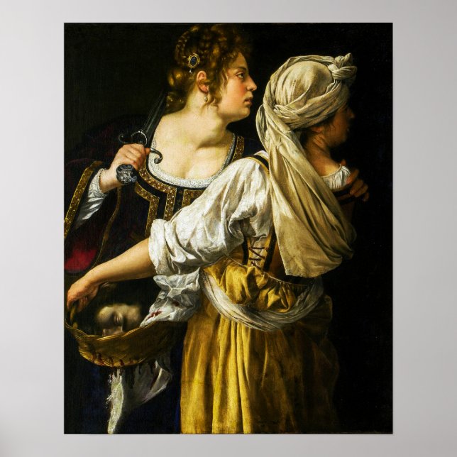 Affiche Gentileschi - Judith (Devant)