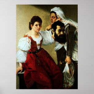 Affiche Gentileschi - Judith, servante avec tête