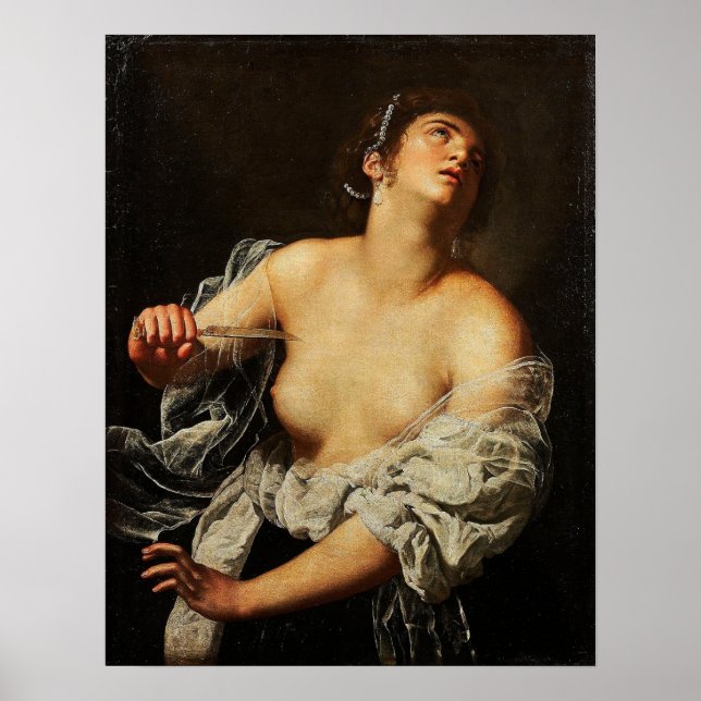 Affiche Gentileschi - Lucretia Artcurial (Devant)