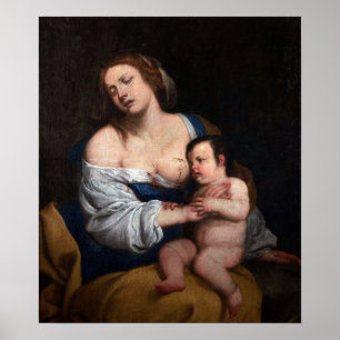 Affiche Gentileschi - Mère Et Enfant
