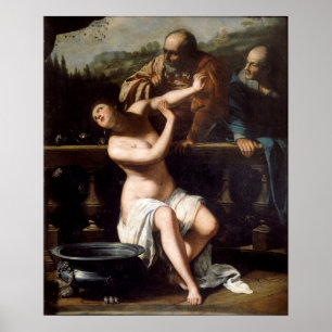 Affiche Gentileschi - Suzanne et les vieillards
