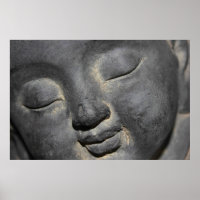 Gentle Buddha Face Stone Sculpture