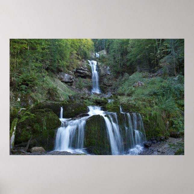Affiche Gentle flowing waterfalls (Devant)
