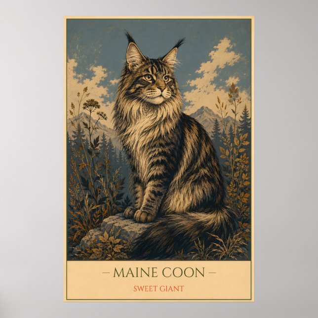 Affiche Gentle Giant: Maine Coon (Devant)