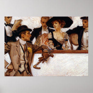 Affiche Gentleman, Publicité américaine par Leyendecker
