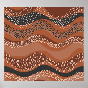 Affiche Géo Naturel Vif : Minimaliste Sans Couture.