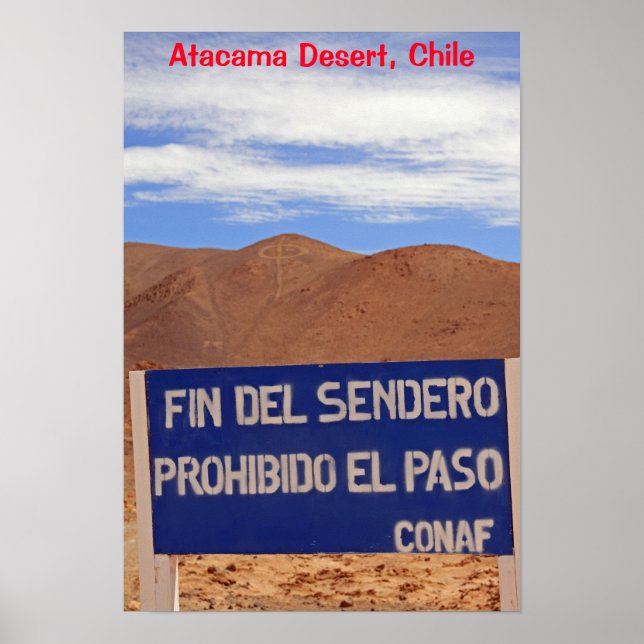 Affiche Géoglyphes d'Atacama, Chili (Devant)