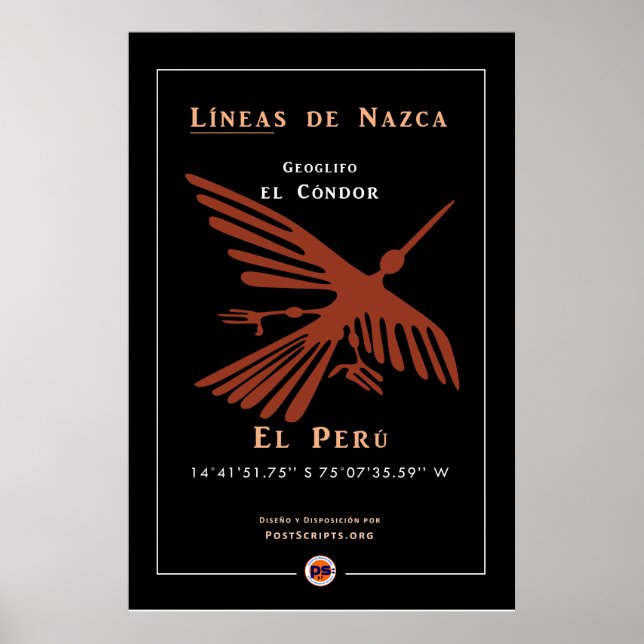 Affiche Géoglyphes Nazca-Condor (Devant)