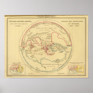 Affiche Geographie des Grecs Primitive