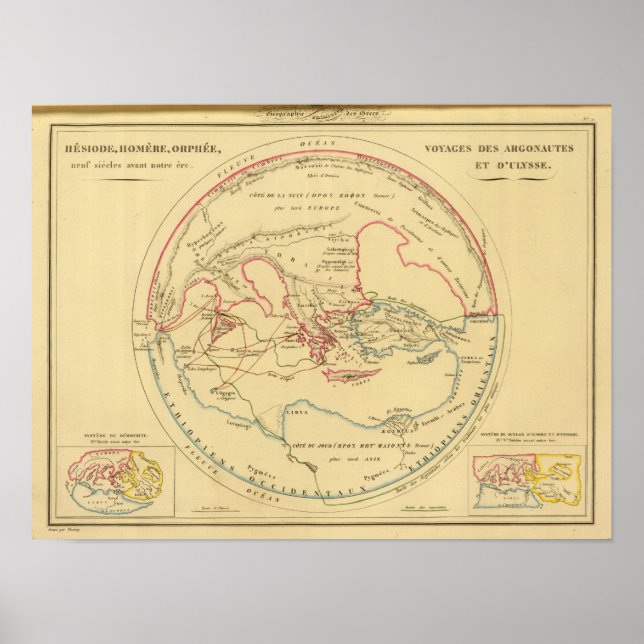 Affiche Geographie des Grecs Primitive (Devant)