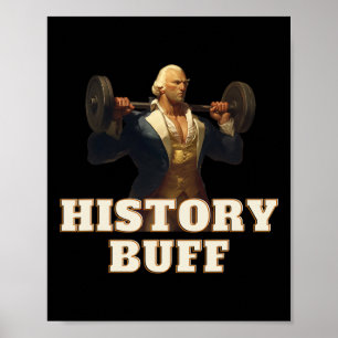 Affiche Géohistorien George Washington 4 juillet Gym Wor