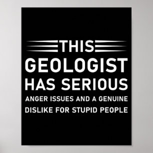 Affiche Géologie science de la Terre T-shirt drôle de géol