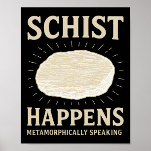 Affiche Géologue Funny Géode Minéral Rock Collector Geolo