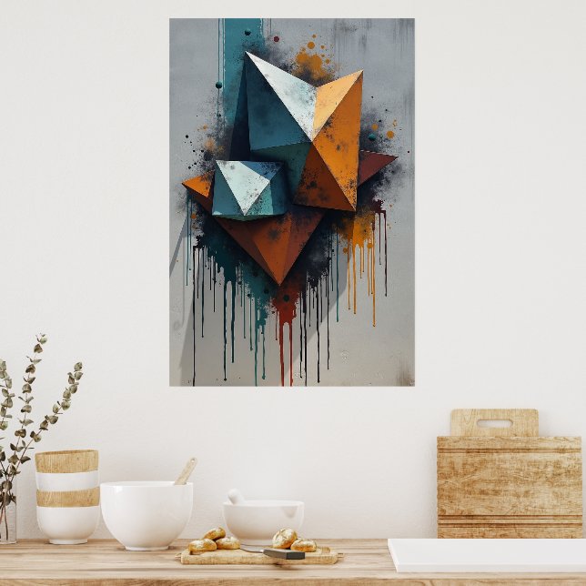 Affiche Geometric Graffiti Splash (Cuisine)
