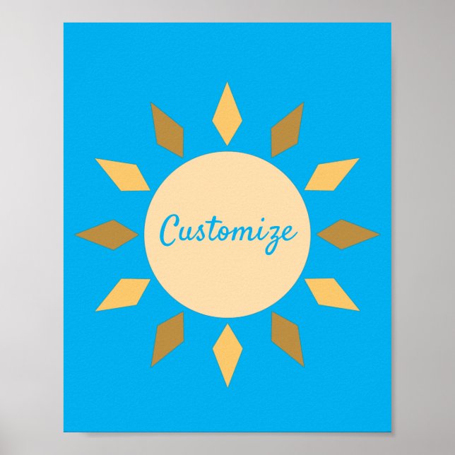 Affiche Geometric Sun Circle Thunder_Cove (Devant)