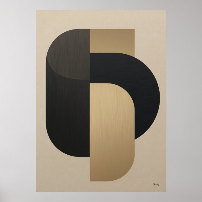 Affiche Géométrie architecturale de luxe n° 03 – Art Japan (Devant)