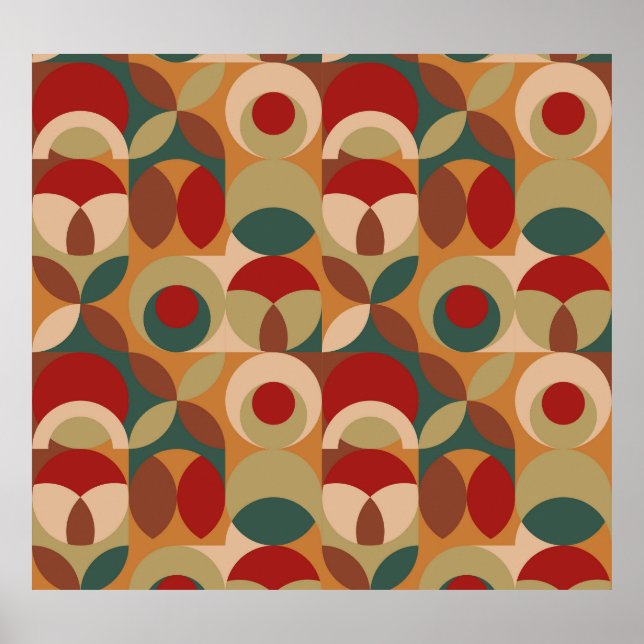 Affiche Géométrie de style scandinave minimaux (Devant)