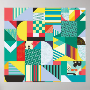 Affiche Géométrie décorative : éléments Motifs Vintages